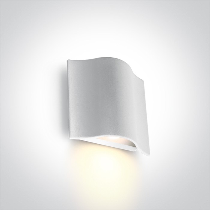 One Light kinkiet zewnętrzny wyjątkowy kształt Efyra 67422/W/W IP54