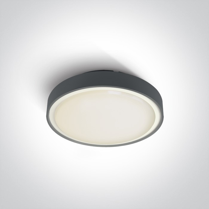 One Light plafon do montażu na ogrodzie 26 cm Poka 67280N/AN/W IP65