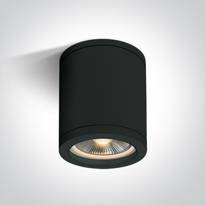 One Light NOTA C sufitowa 10W E27 czarny IP65 67142C/B