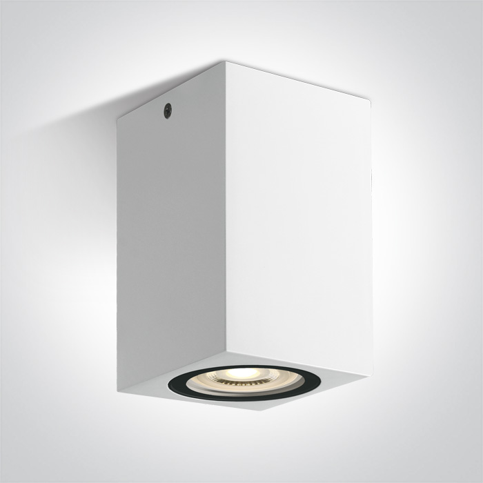 One Light NOTA D sufitowa 6W GU10 biały IP65 67142D/W