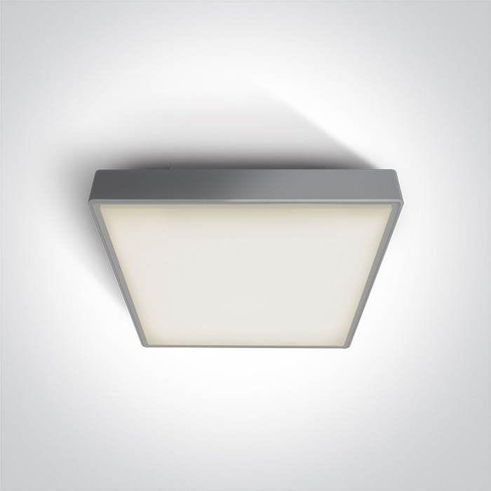 One Light plafon LED kwadratowy na zewnątrz 30x30 Pirnari 2 67282AN/G/W IP65