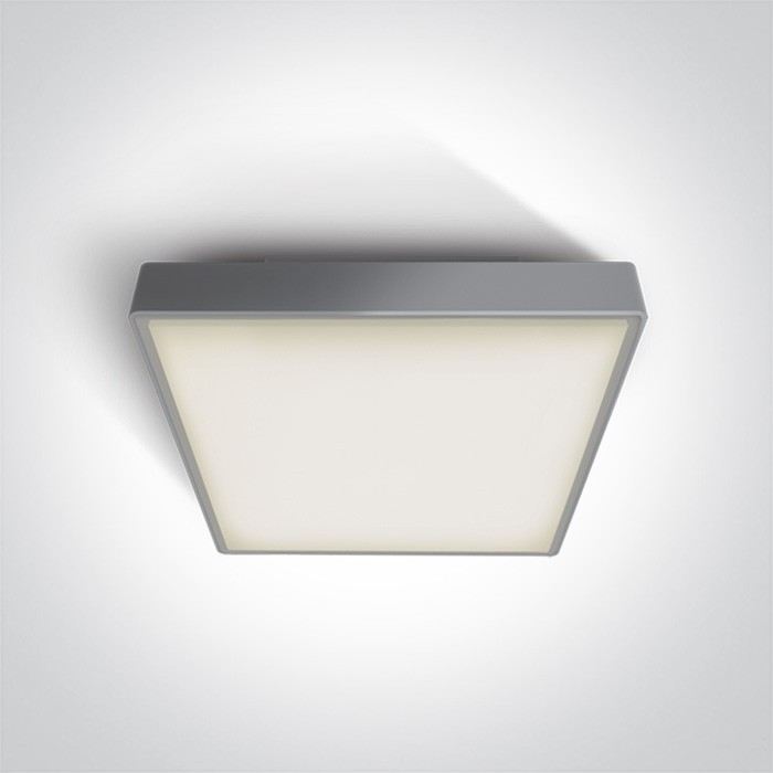 One Light plafon LED kwadratowy na zewnątrz Pirnari 3 67282BN/G/W IP65
