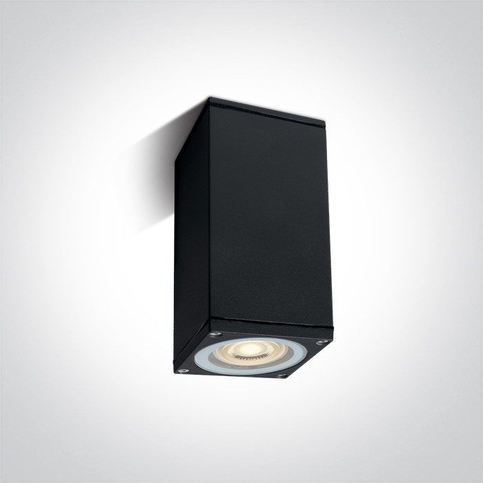 One Light DIOS S sufitowa 10W GU10 czarny IP54 67426D/B