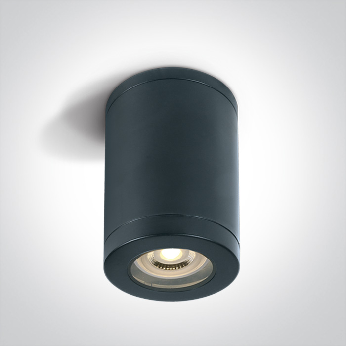 One Light NOTA sufitowa 6W GU10 czarny IP65 67142A/B