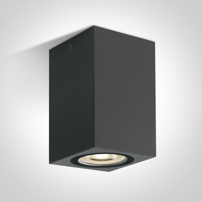 One Light NOTA D sufitowa 6W GU10 antracyt IP65 67142D/AN
