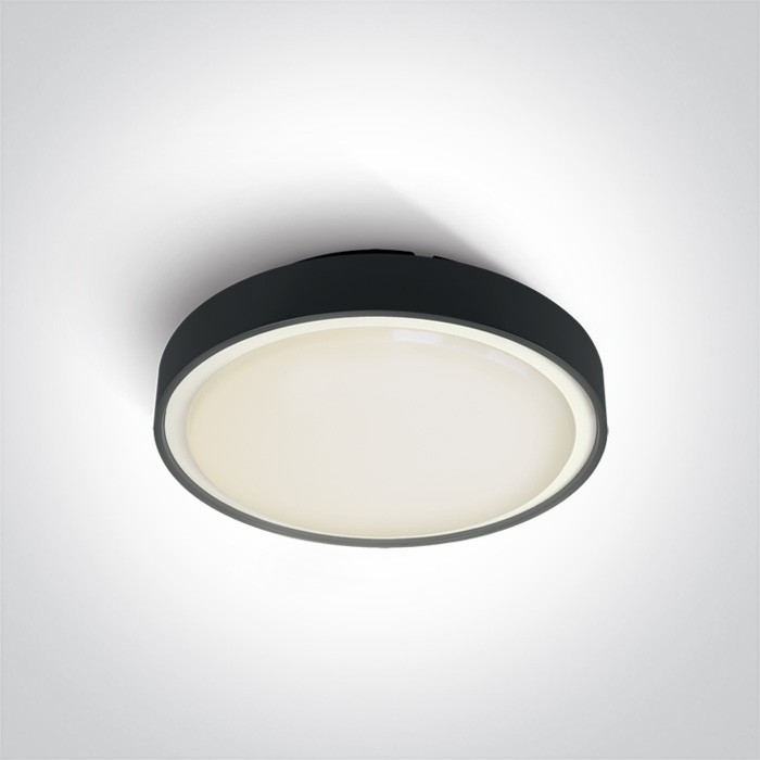 One Light plafon LED na zewnątrz czarny 30cm Rafti 2 67280EA/AN IP65