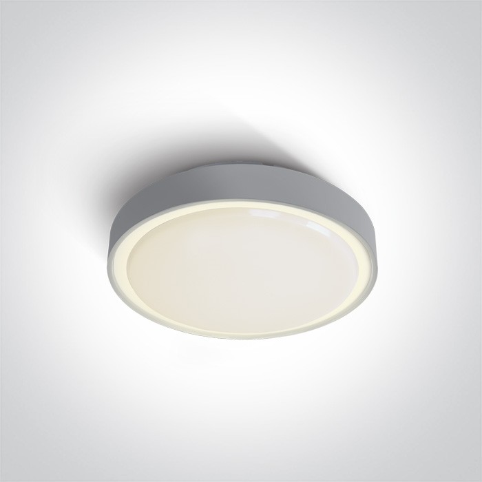 One Light plafon do montażu na ogrodzie 26 cm Poka 67280N/G/W IP65