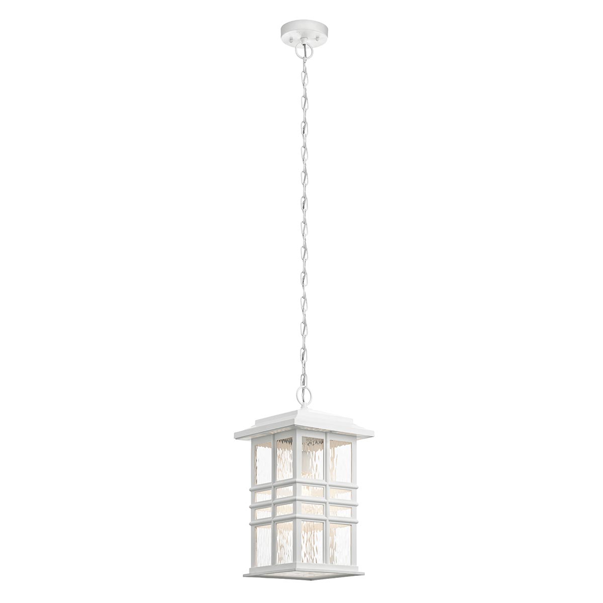 Elstead Lighting Latarnia wisząca Beacon Square - 1 źródło światła - Biała IP44 KL-BEACON-SQUARE8-WHT