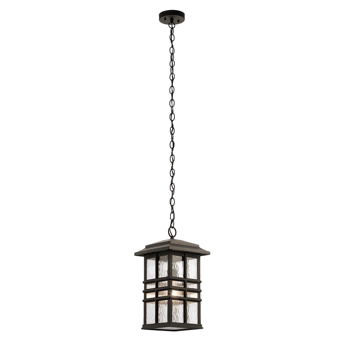 Elstead Lighting Latarnia wisząca Beacon Square - 1 źródło światła - Stary brąz IP44 KL-BEACON-SQUARE8-OZ