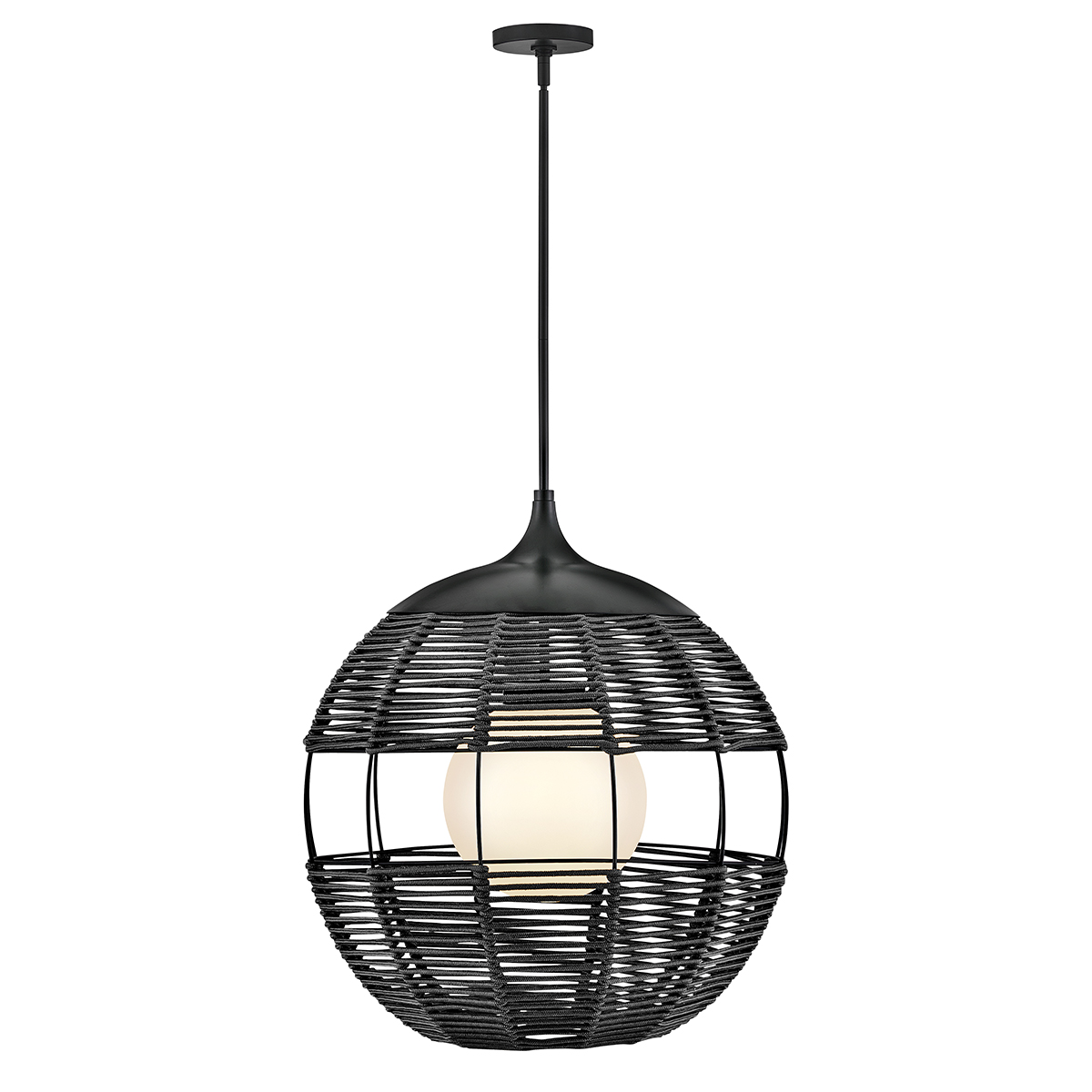 Quintiesse Średnia lampa wisząca Maddox 1 źródło światła Czarny Łazienkowa lub Zewnętrzna IP44 Elstead Lighting QN-MADD
