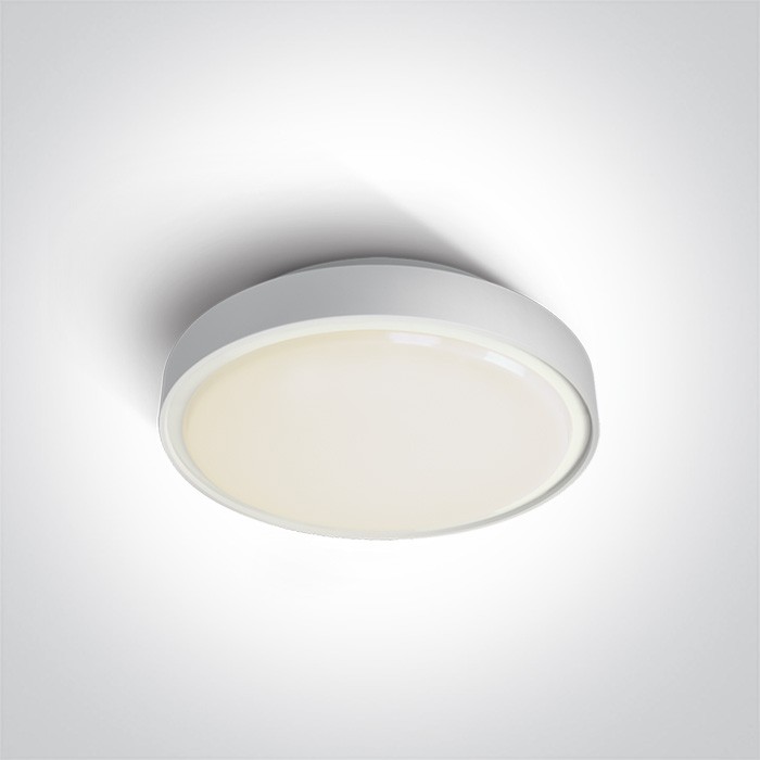 One Light plafon na zewnątrz biały 26cm Rafti 67280E/AN IP65