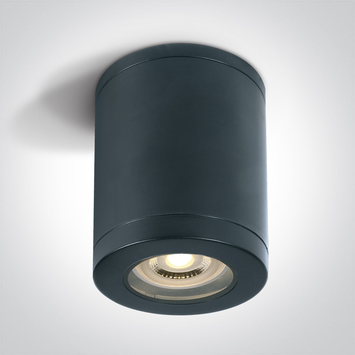 One Light NOTA B sufitowa 10W GU10 czarny IP65 67142B/B