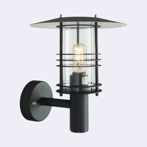 Norlys Stockholm Kinkiet 1xE27 IP65 Czarny 280B