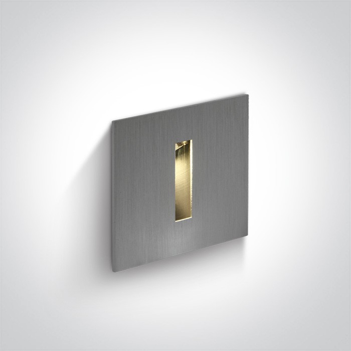One Light wpust LED stylowy ozdobny mieszkanie dom elewacja Epitalio 68004/AL/W IP54