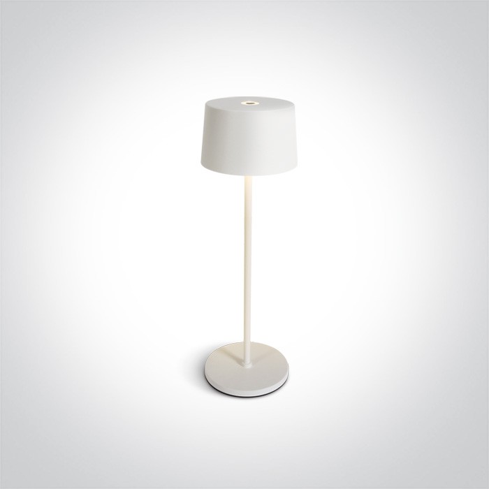 One Light bezprzewodowa lampa stołowa Kranea 61082A/W IP65