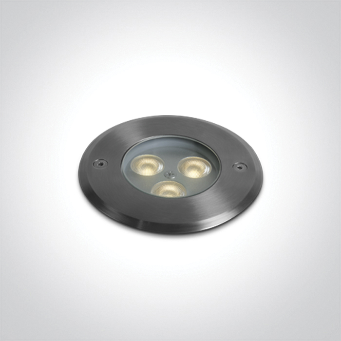One Light WEGA wpust dogruntowy 3W 3000K stalowy IP67 69076A/W