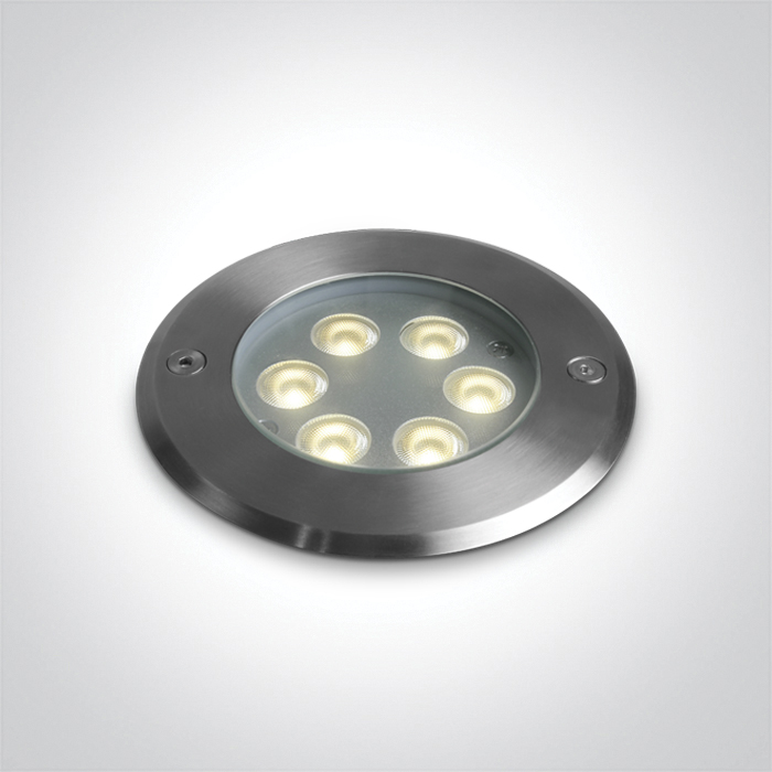 One Light WEGA wpust dogruntowy 6W 3000K stalowy IP67 69076B/W