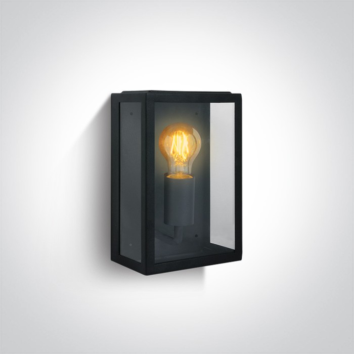 One Light kinkiet zewnętrzny z żarówką retro lampion Gabbia 67406/B