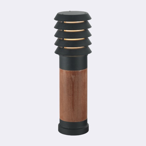 Norlys Alta 49cm 1xE27 IP65 drewno malowane/Czarny Stojąca 1450B