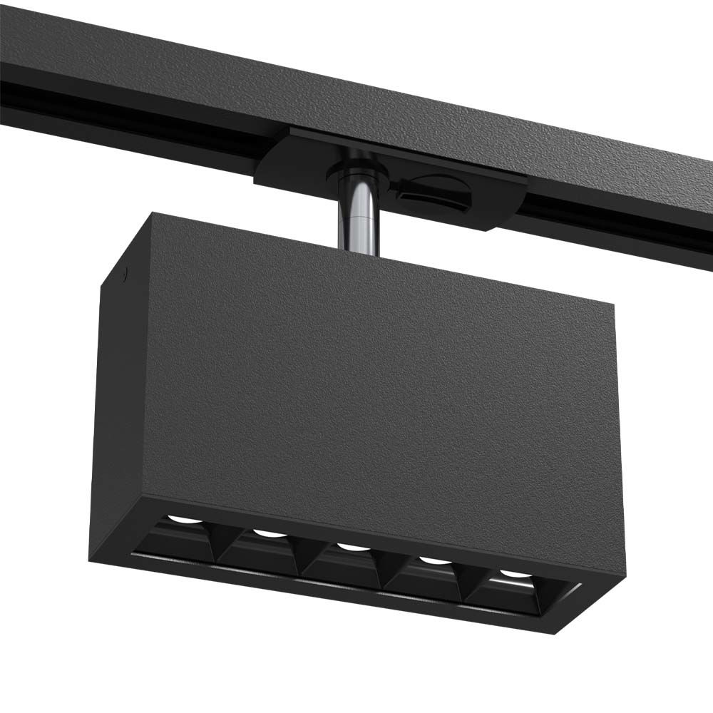 Brosline Spot A - Glare track 5 - Czarny - Szynoprzewód 1F 230V 3000K 6322