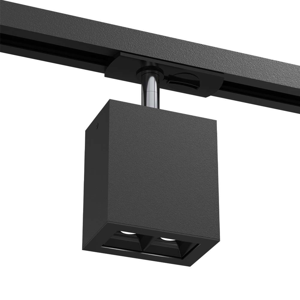 Brosline Spot A - Glare track 2 - Czarny - Szynoprzewód 1F 230V 4000K 6319
