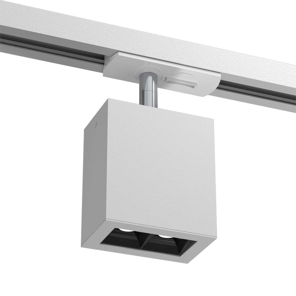Brosline Spot A - Glare track 2 - Biały - Szynoprzewód 1F 230V 4000K 6321