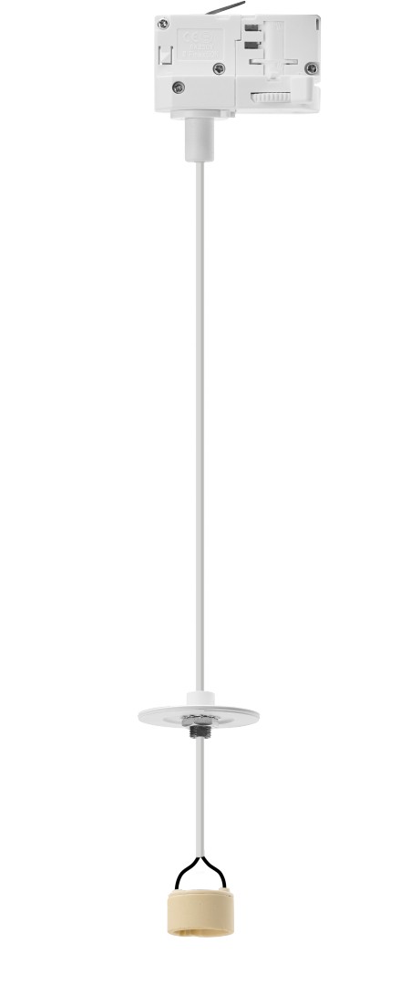 Azzardo LUCAS BASE TRACK 3 LINE Wisząca GU10 WH Biały 1xGU10 Lampa do Szyny 3 Fazowej Wisząca bez Klosza AZ6155
