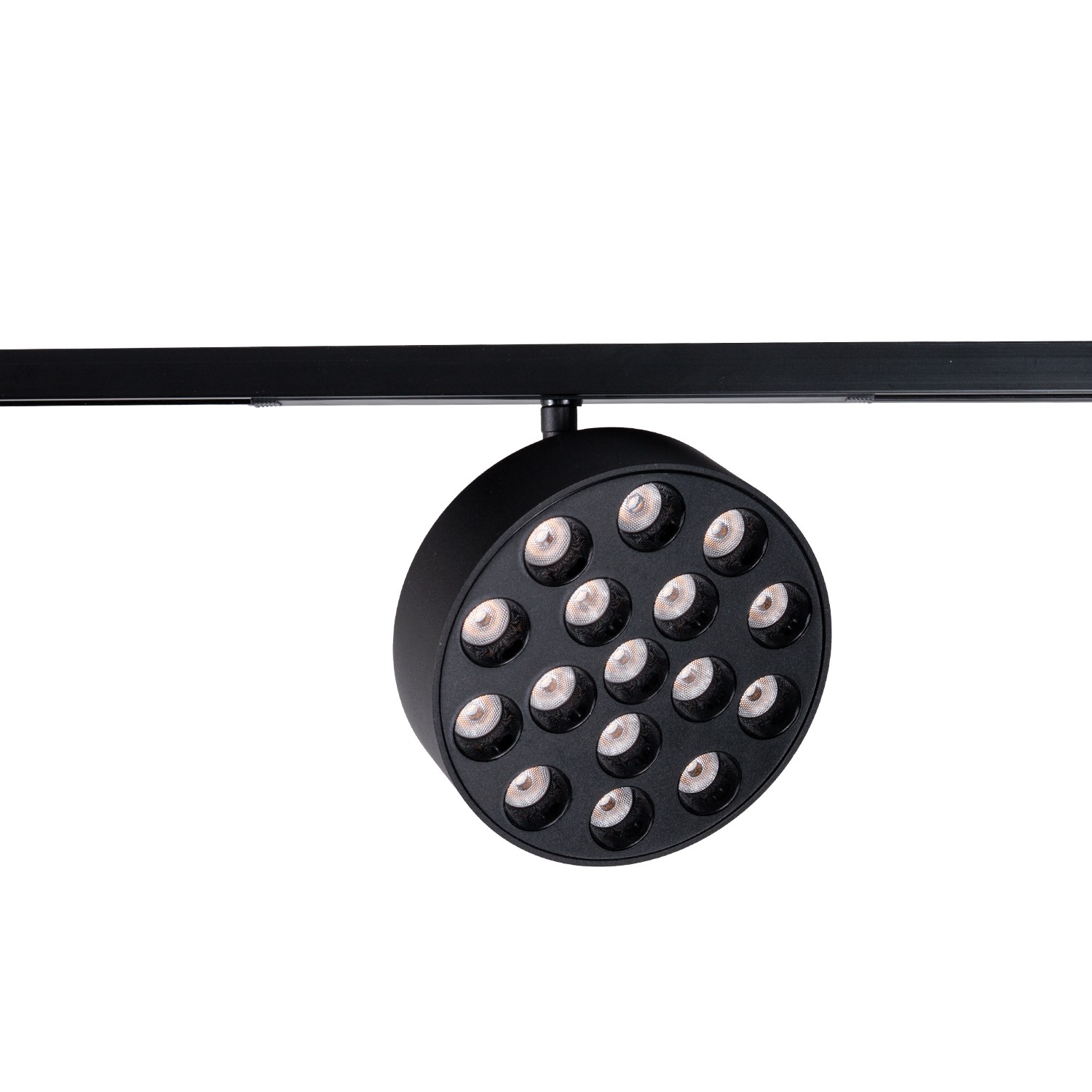 Maxlight Raster 12W Czarny Okrągły 3000K On-Off- Micro11 N0012N