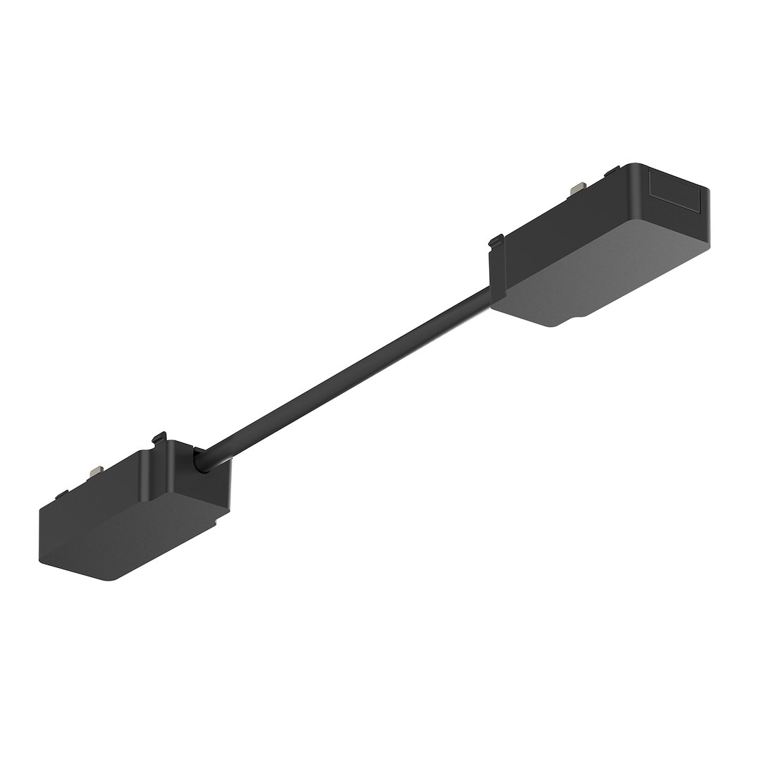 Milagro Slim Magnetic Track Czarny łącznik podwójny z kablem długim ML2225