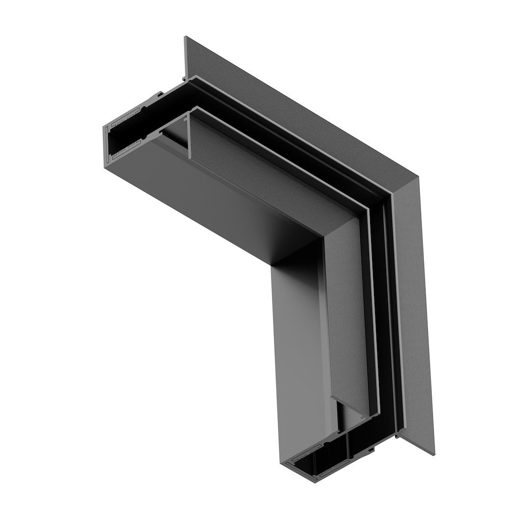 Milagro Narożnik podtynk L bok magnetic track 10mm ML2188