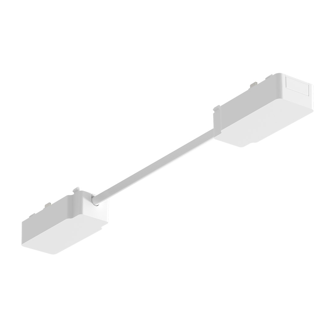Milagro Slim Magnetic Track Biały Łącznik Podwójny z Kablem długim ML2226