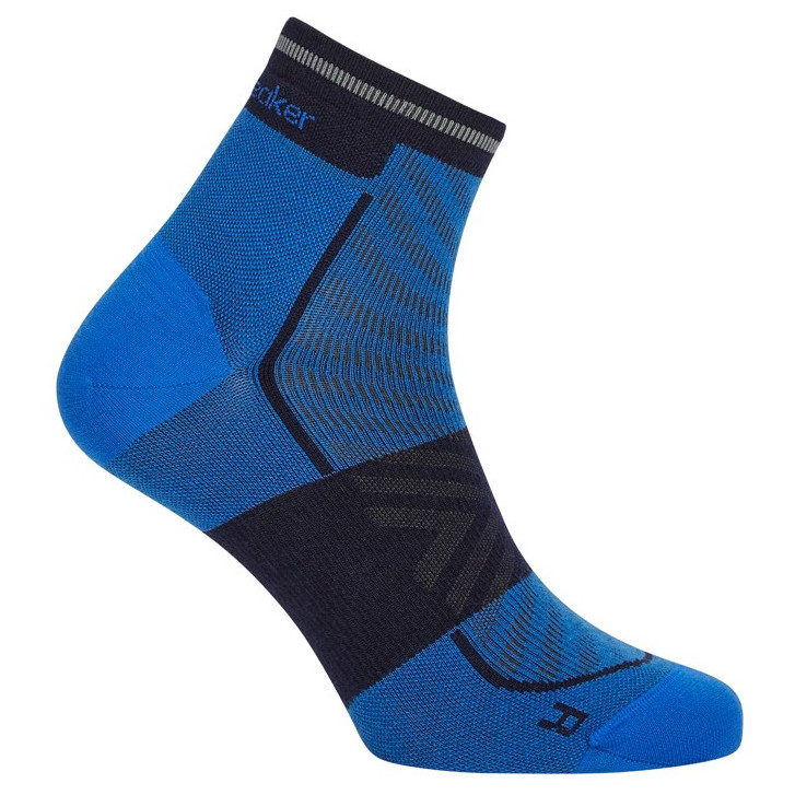Skarpety męskie Icebreaker Men Merino Run+ Ultralight Mini Rozmiar skarpet: 42-44 / Kolor: niebieski/czarny