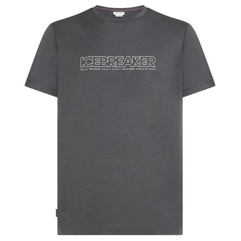 Męska koszulka Icebreaker M 150 Tech Lite SS Tee IBCoordinates Rozmiar: L / Kolor: szary/niebieski