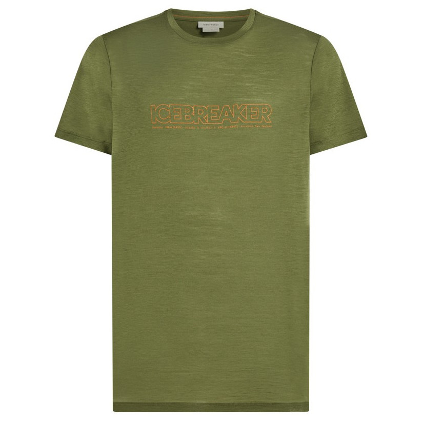 Męska koszulka Icebreaker M 150 Tech Lite SS Tee IBCoordinates Rozmiar: L / Kolor: zielony