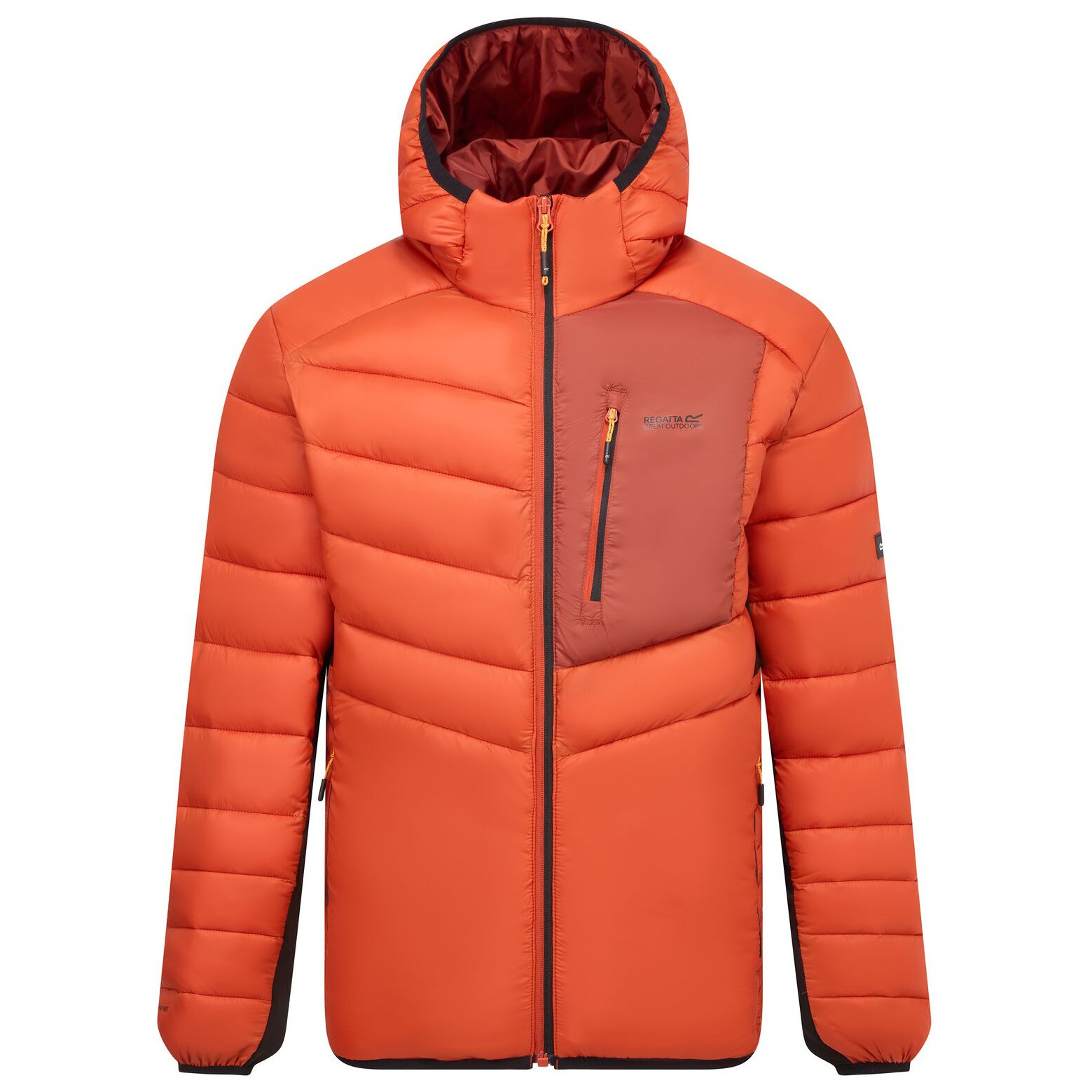 Męska kurtka hybrydowa Regatta Hooded Leedre Hybrid Rozmiar: XXXL / Kolor: pomarańczowy