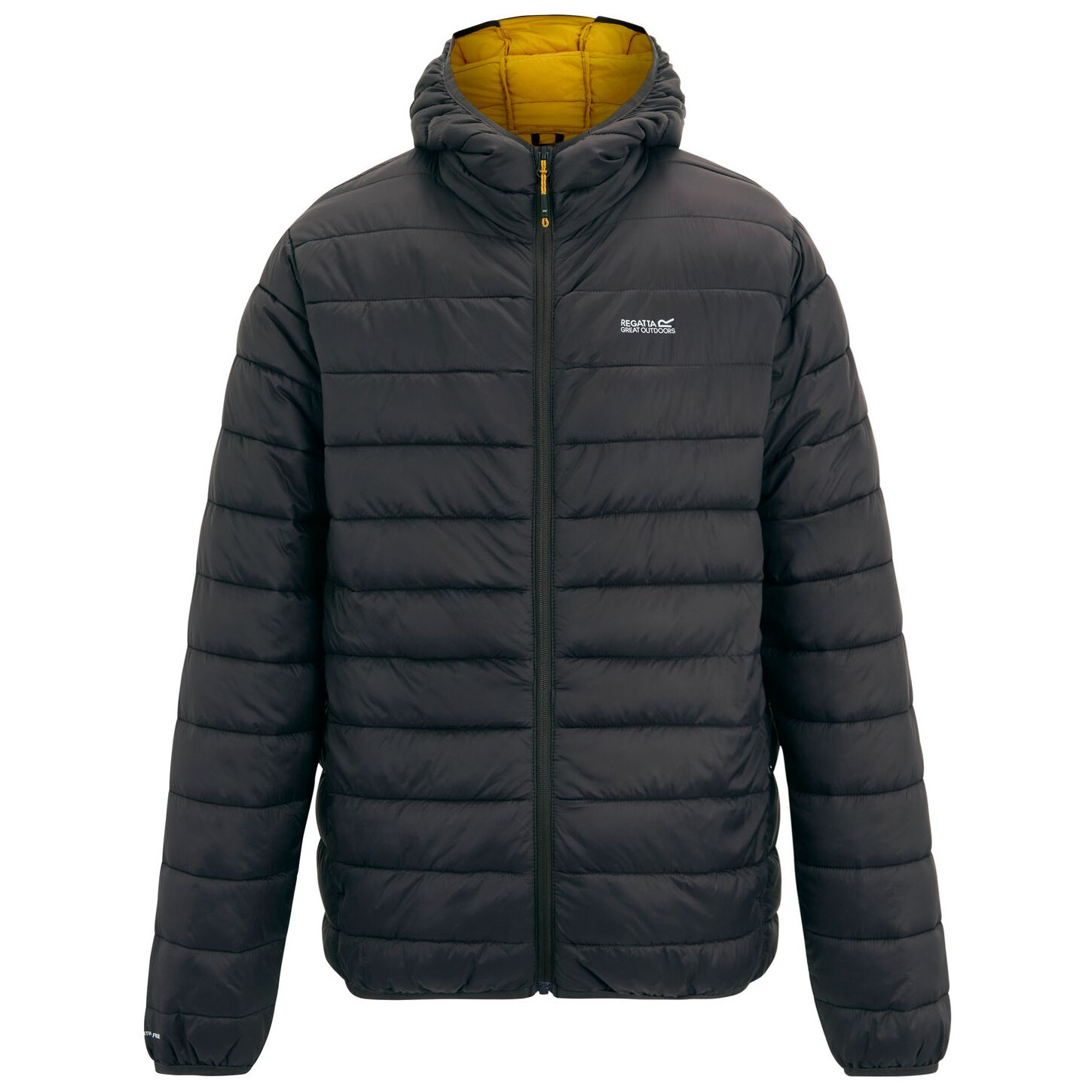 Męska kurtka pikowana Regatta Hooded Marizion Rozmiar: XXXL / Kolor: szary/żółty