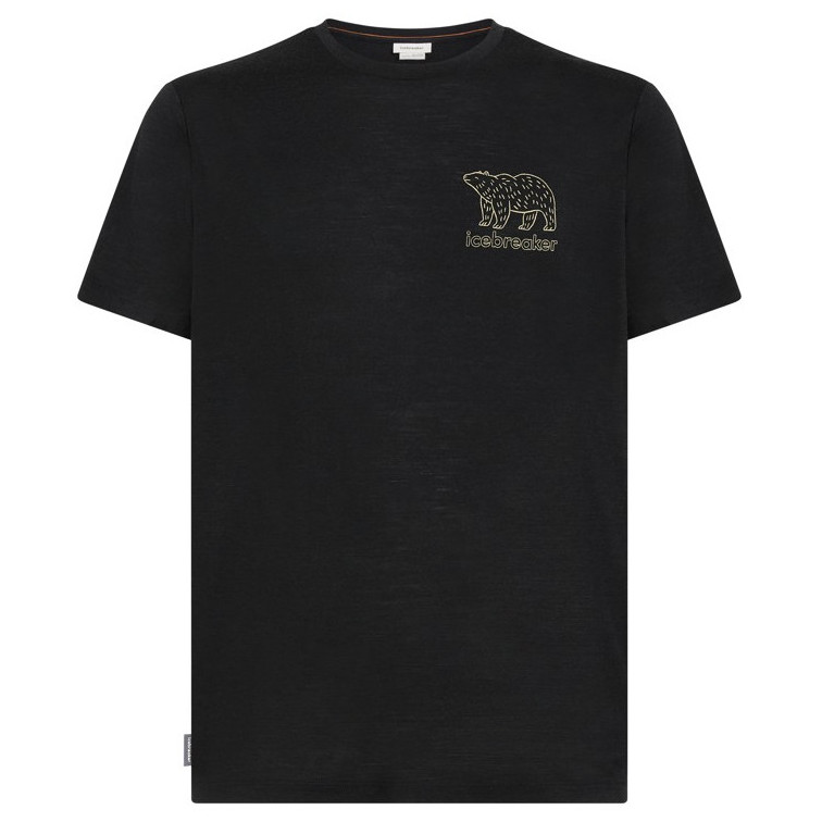 Męska koszulka Icebreaker M 150 Tech Lite SS Tee Forest Footsc Rozmiar: XL / Kolor: czarny