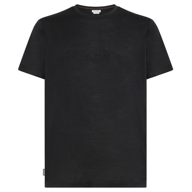 Męska koszulka Icebreaker M 150 Tech Lite SS Tee IB Stitchline Rozmiar: L / Kolor: czarny