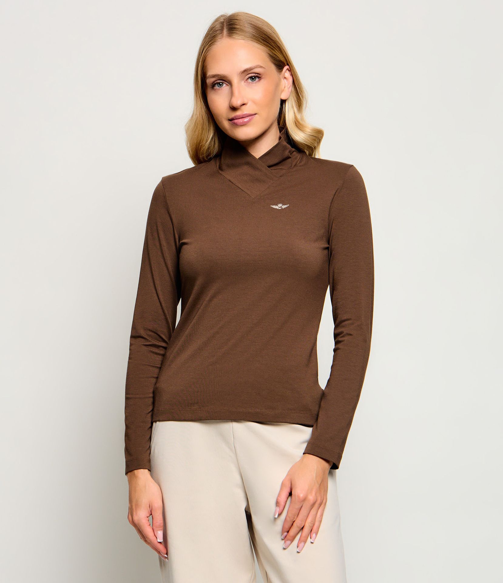 Aeronautica Militare Półgolf Slim Fit