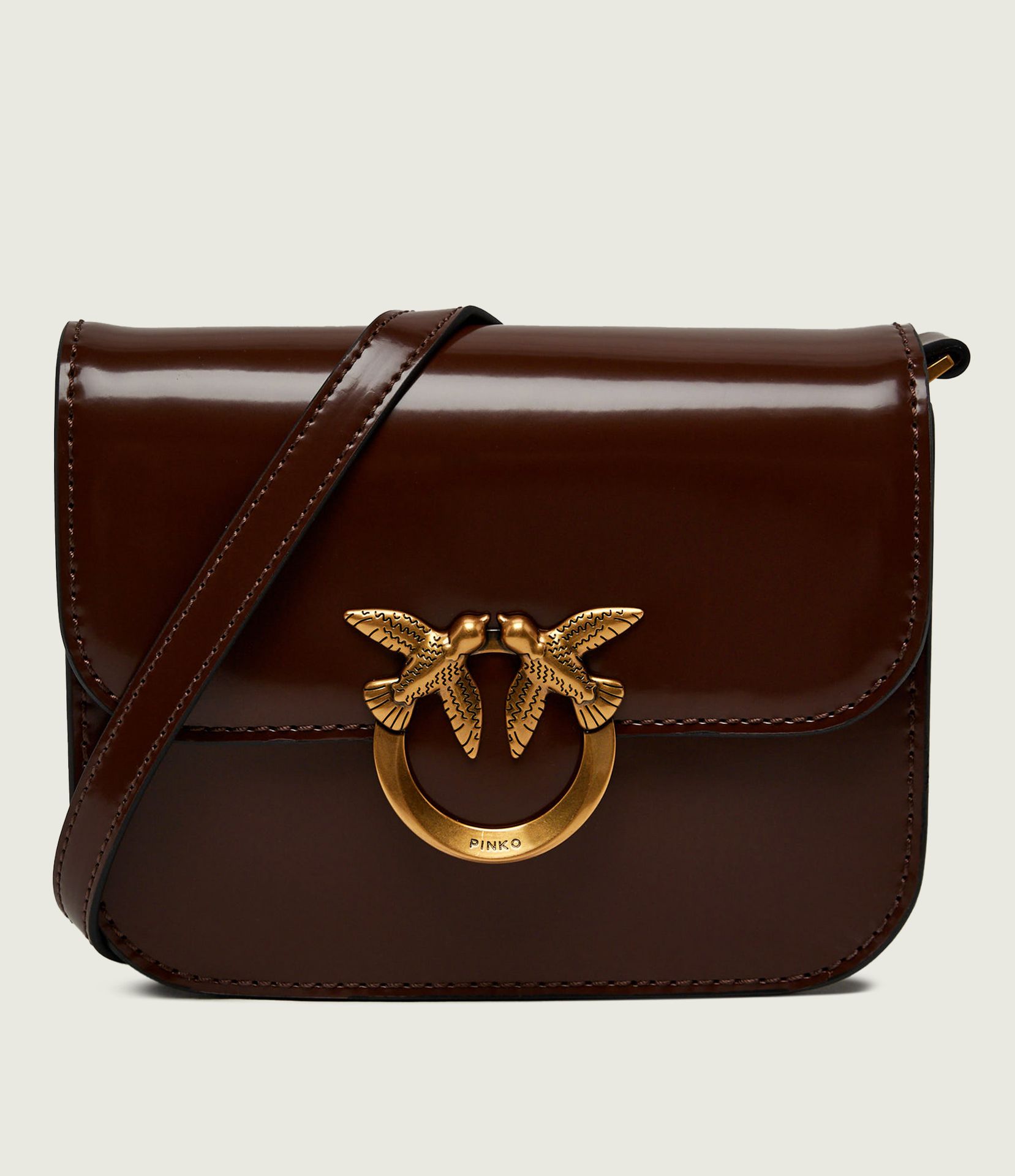 Pinko Skórzany listonoszka Love Box Bag Mini