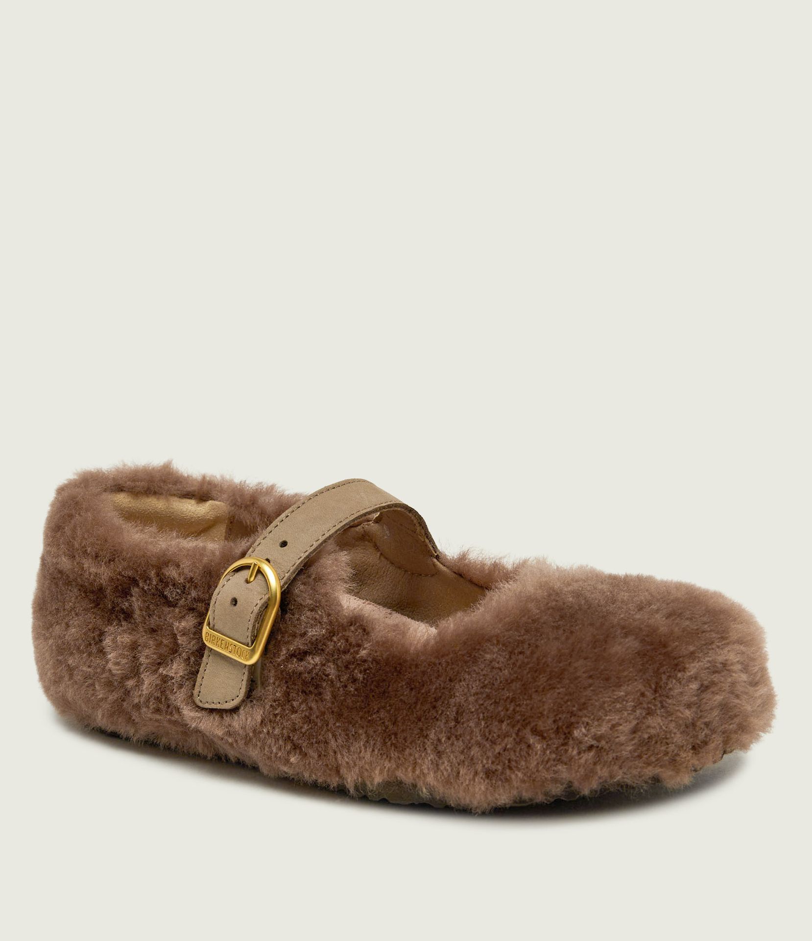 Birkenstock Baleriny Santa Clarita Mary Jane| shearling| narrow fit z dodatkiem skóry