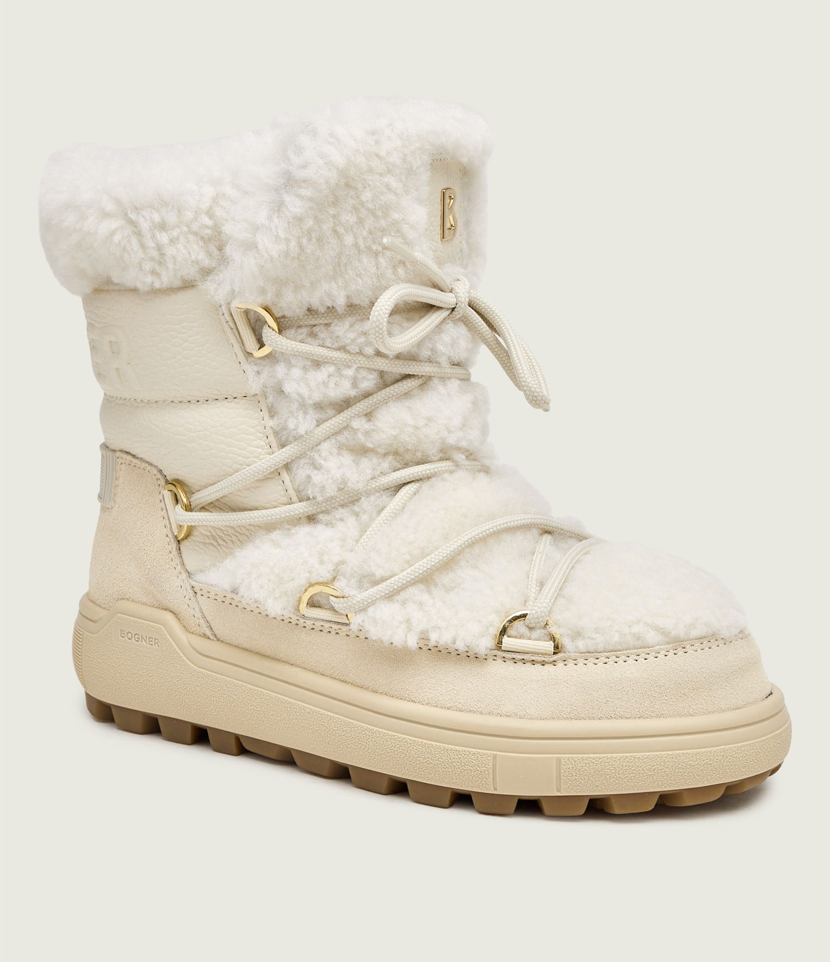 Bogner Śniegowce Chamonix S 10 C shearling zamsz skóra