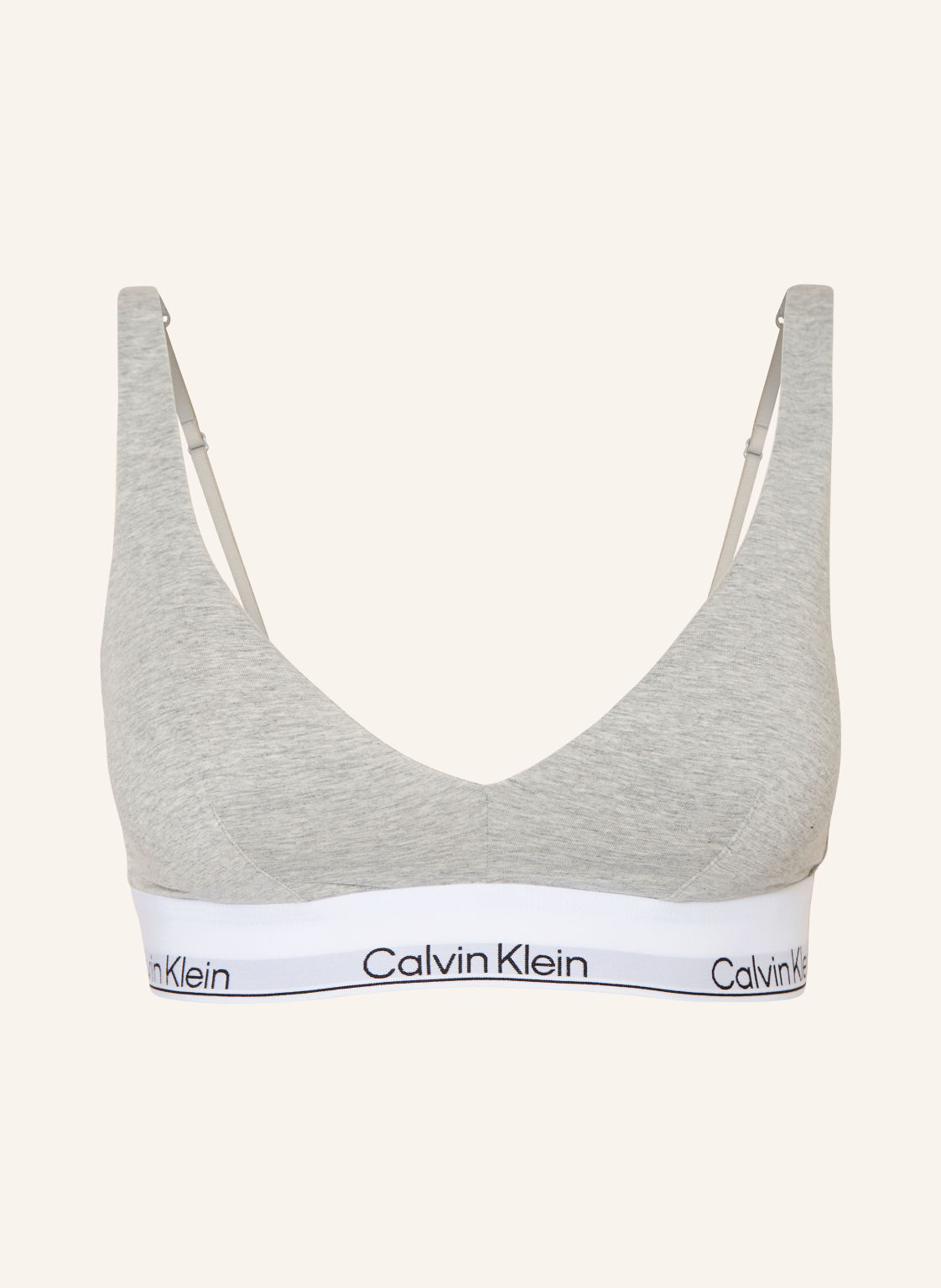 Calvin Klein Biustonosz Push-Up Icon Cotton Modal grau