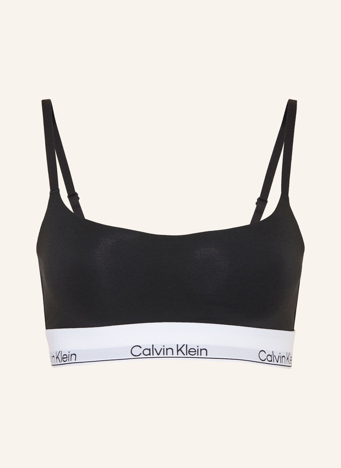 Calvin Klein Biustonosz Bustier Icon Cotton Modal schwarz