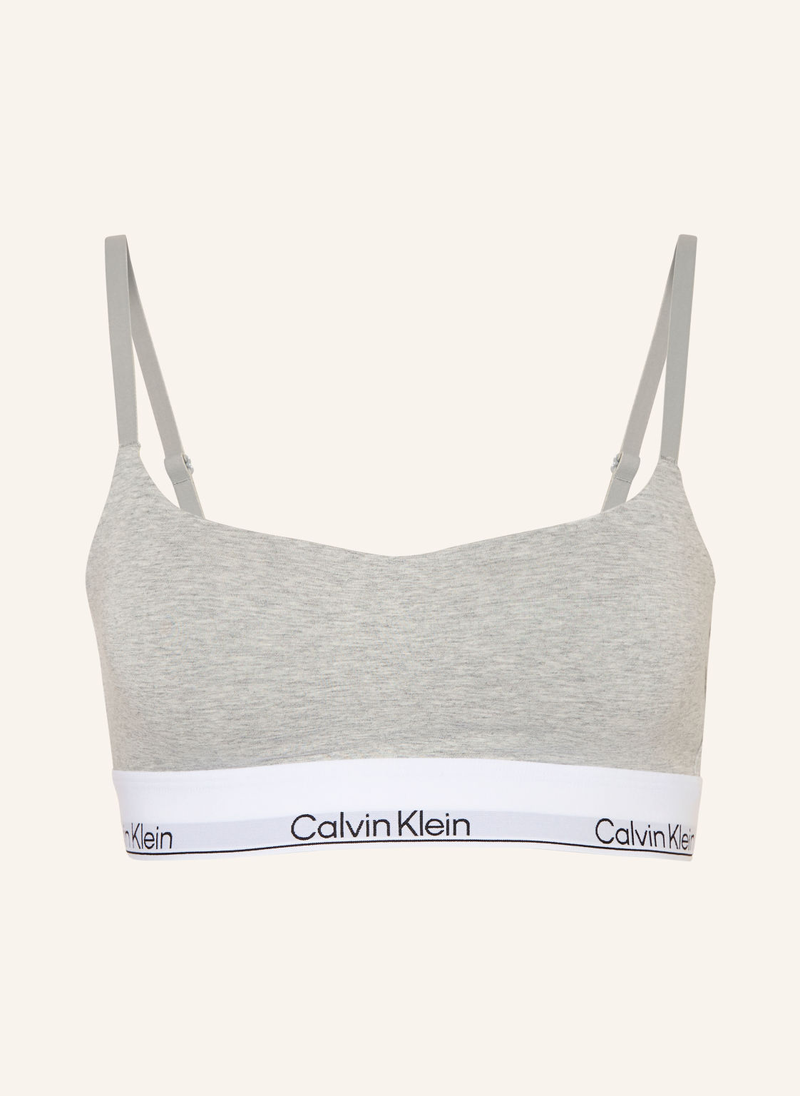 Calvin Klein Biustonosz Bustier Icon Cotton Modal grau