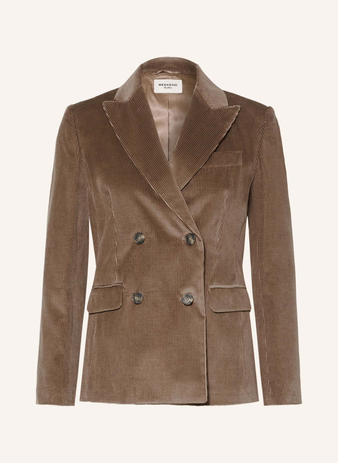Weekend Max Mara Marynarka Z Sztruksu Katanga braun