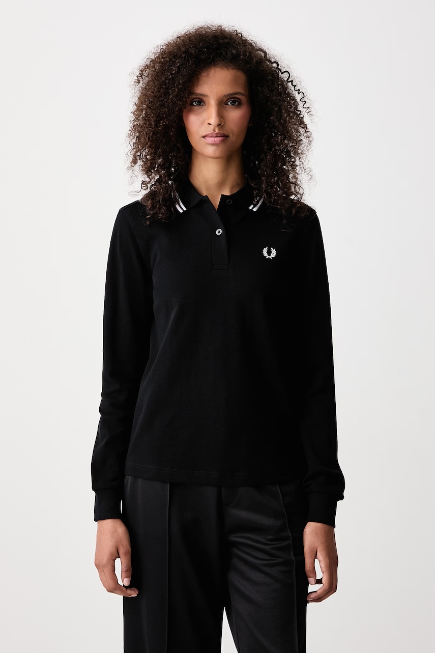 Fred Perry longsleeve damski bawełniany