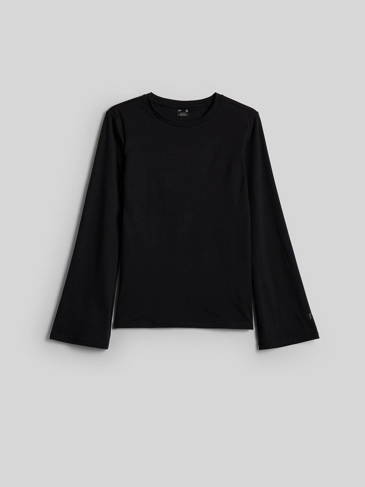 4F Longsleeve slim damski - czarny XS