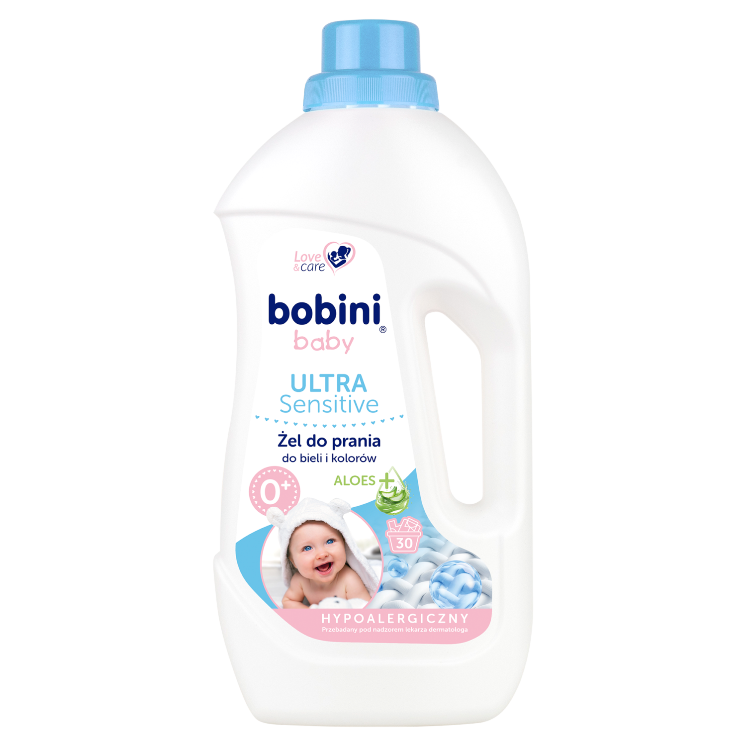 Bobini Baby Ultra Sensitive, żel do prania, od urodzenia, 1,5 l