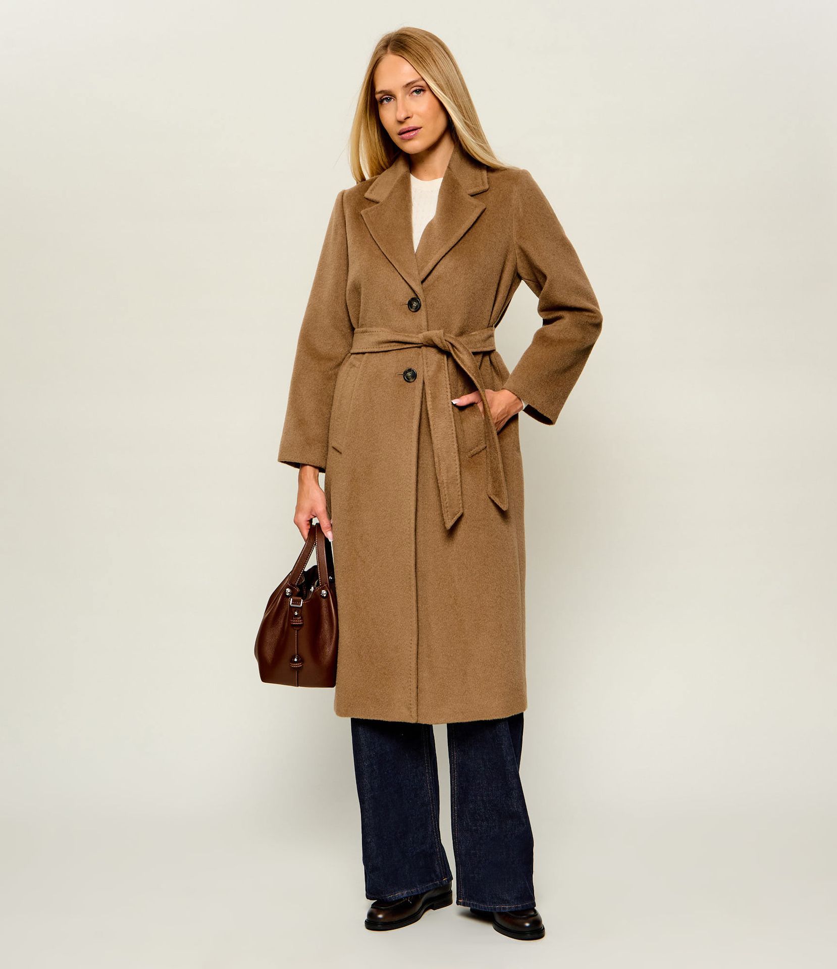 Weekend MaxMara Wełniany płaszcz Wkdbronte